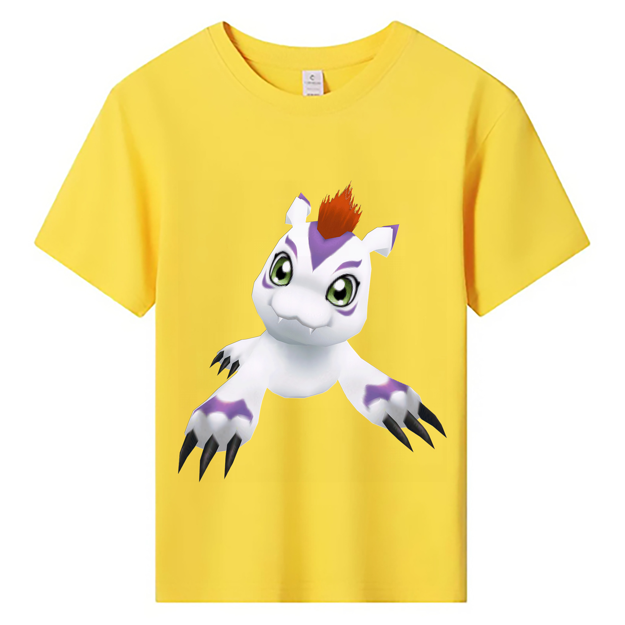 （画像用） Digimon デジタルモンスター/デジモン 綿100％キッズTシャツ（フロントプリント）