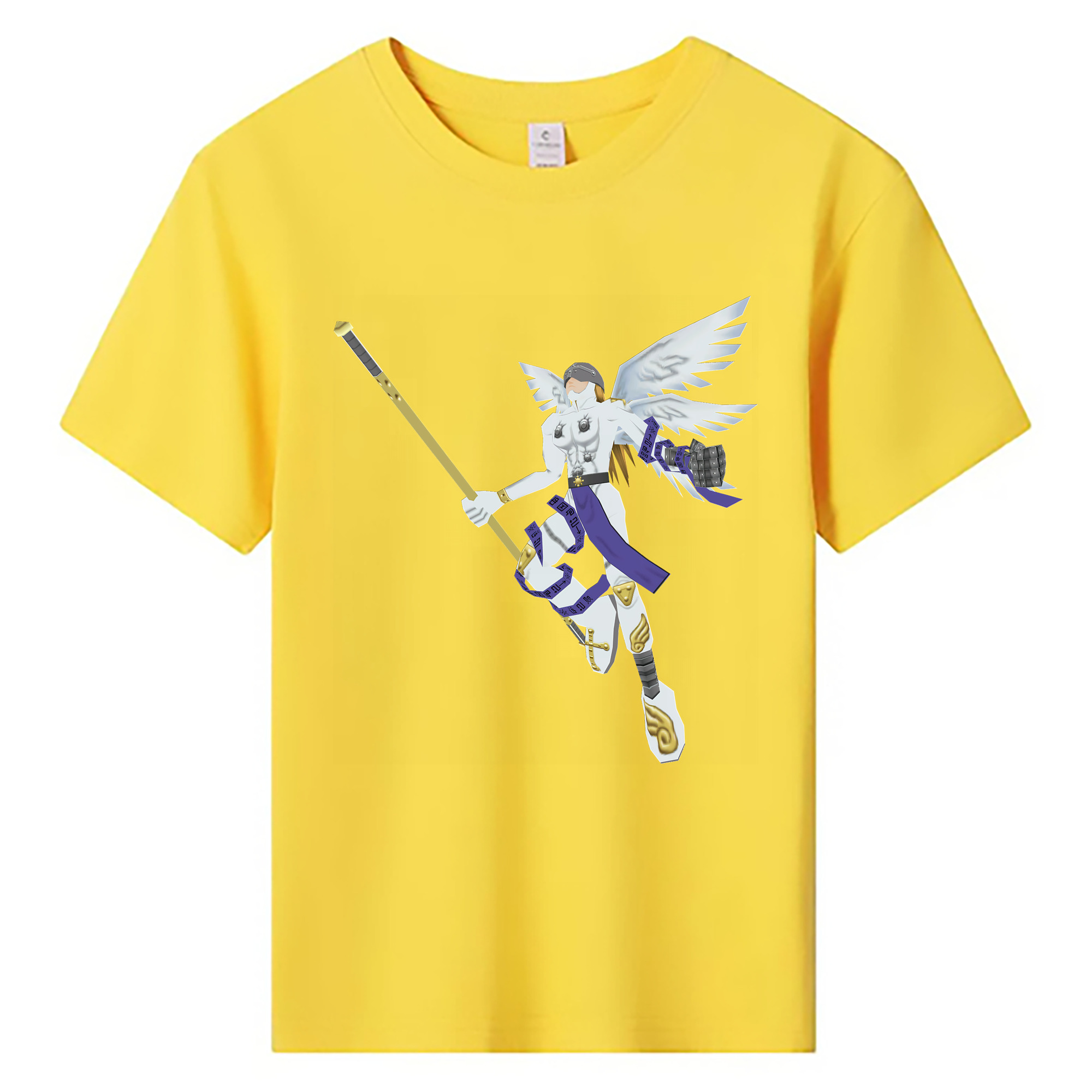 （画像用） Digimon デジタルモンスター/デジモン 綿100％キッズTシャツ（フロントプリント）
