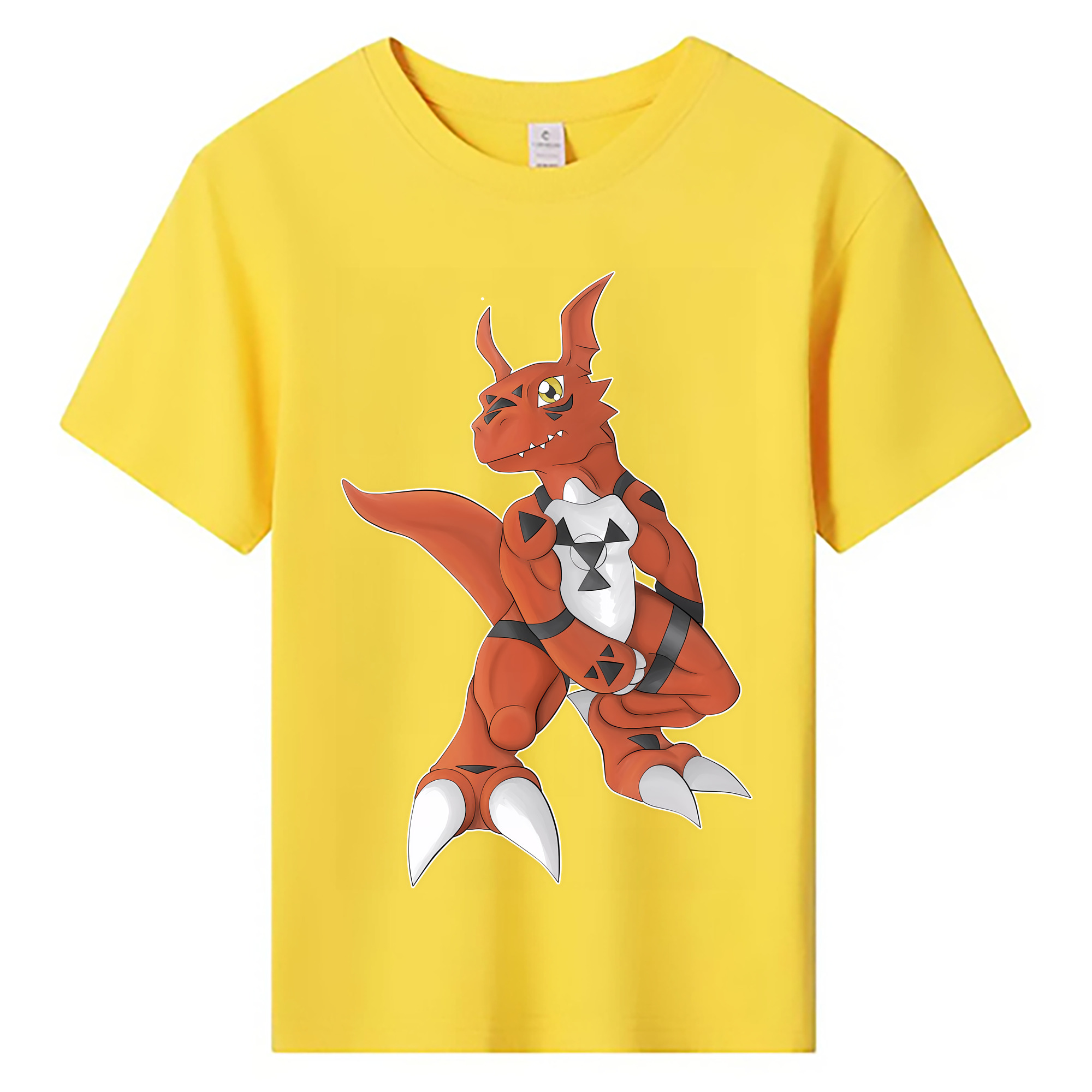 （画像用） Digimon デジタルモンスター/デジモン 綿100％キッズTシャツ（フロントプリント）