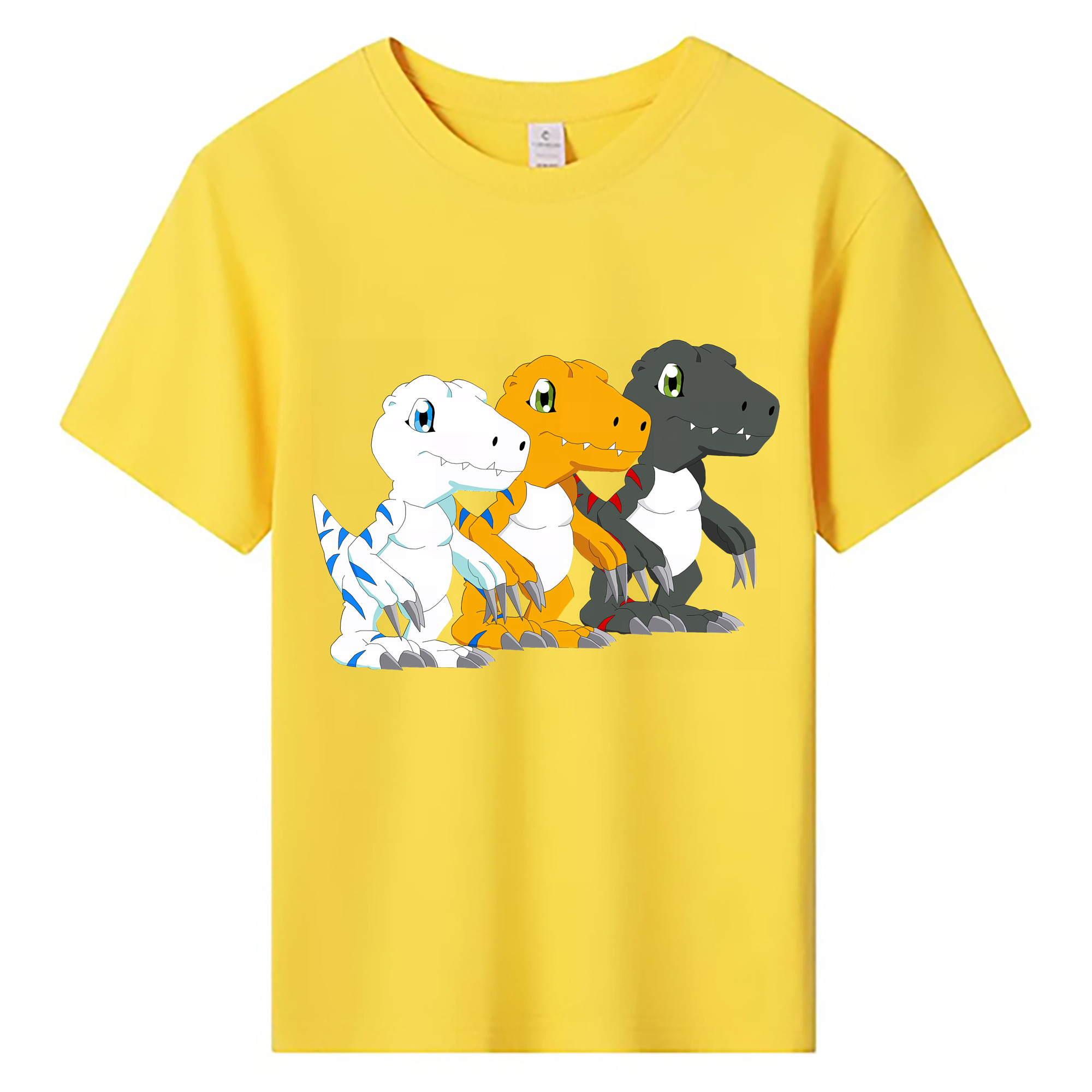 （画像用） Digimon デジタルモンスター/デジモン 綿100％キッズTシャツ（フロントプリント）