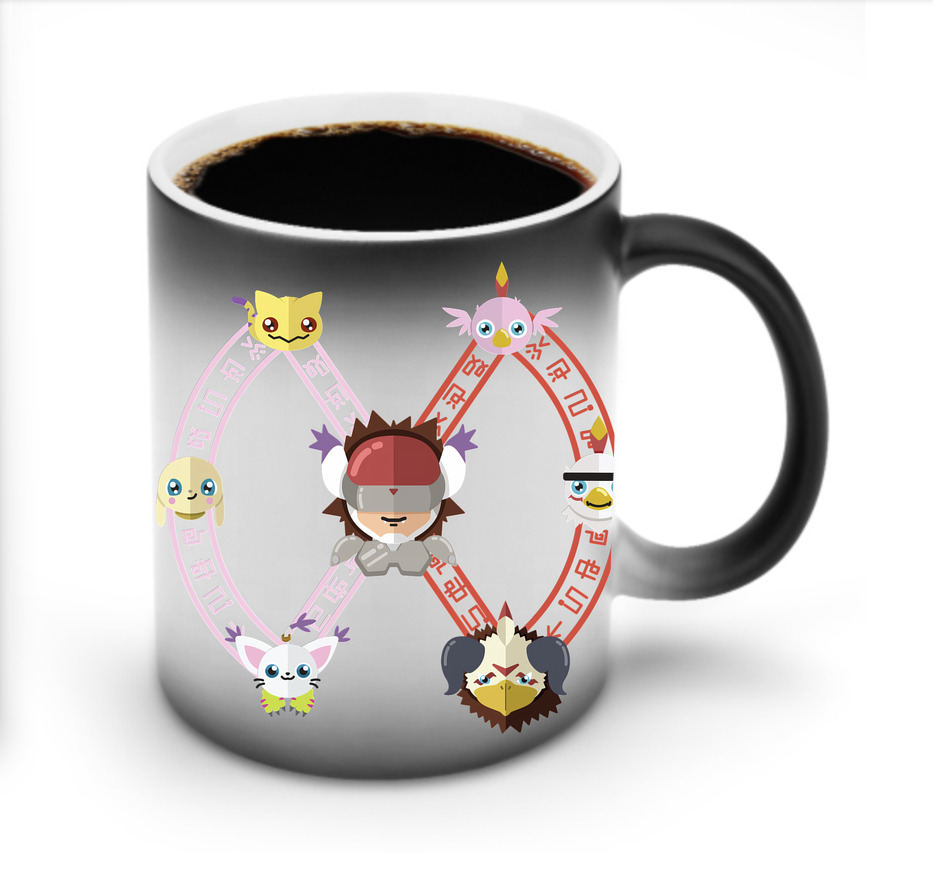 （画像用） Digimon デジタルモンスター/デジモン 温度変色マグカップ