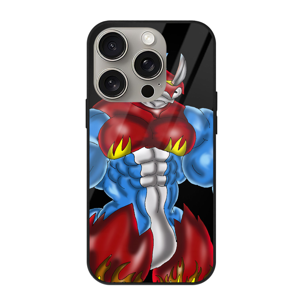 （画像用） Digimon デジタルモンスター/デジモン 【iPhone15Pro対応】スマホケース 耐衝撃＆黄変防止 背面ガラス