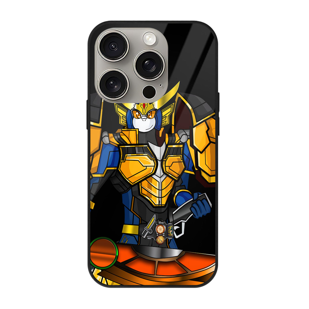 （画像用） Digimon デジタルモンスター/デジモン 【iPhone15Pro対応】スマホケース 耐衝撃＆黄変防止 背面ガラス