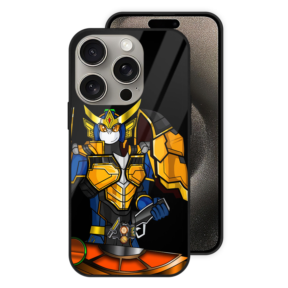 （画像用） Digimon デジタルモンスター/デジモン 【iPhone15Pro対応】スマホケース 耐衝撃＆黄変防止 背面ガラス