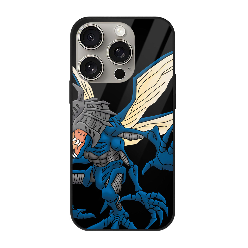 （画像用） Digimon デジタルモンスター/デジモン 【iPhone15Pro対応】スマホケース 耐衝撃＆黄変防止 背面ガラス