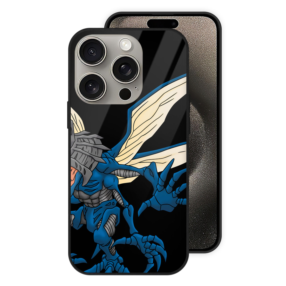（画像用） Digimon デジタルモンスター/デジモン 【iPhone15Pro対応】スマホケース 耐衝撃＆黄変防止 背面ガラス