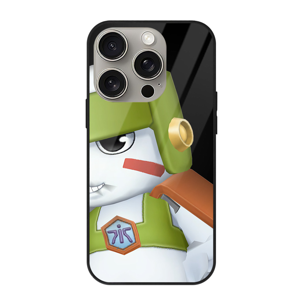 （画像用） Digimon デジタルモンスター/デジモン 【iPhone15Pro対応】スマホケース 耐衝撃＆黄変防止 背面ガラス