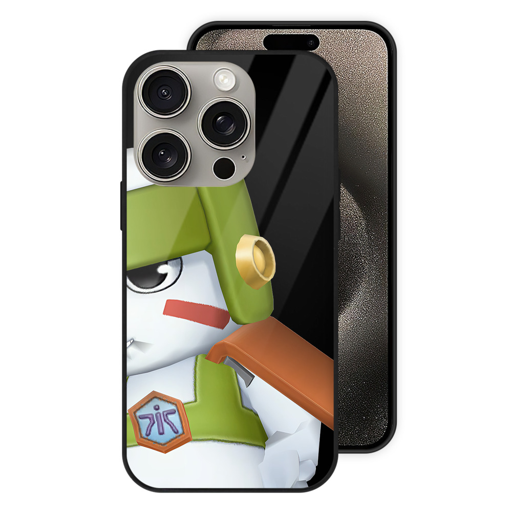 （画像用） Digimon デジタルモンスター/デジモン 【iPhone15Pro対応】スマホケース 耐衝撃＆黄変防止 背面ガラス
