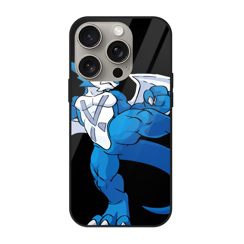 （画像用） Digimon デジタルモンスター/デジモン 【iPhone15Pro対応】スマホケース 耐衝撃＆黄変防止 背面ガラス