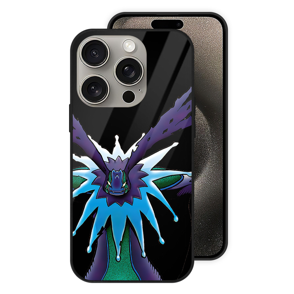 （画像用） Digimon デジタルモンスター/デジモン 【iPhone15Pro対応】スマホケース 耐衝撃＆黄変防止 背面ガラス