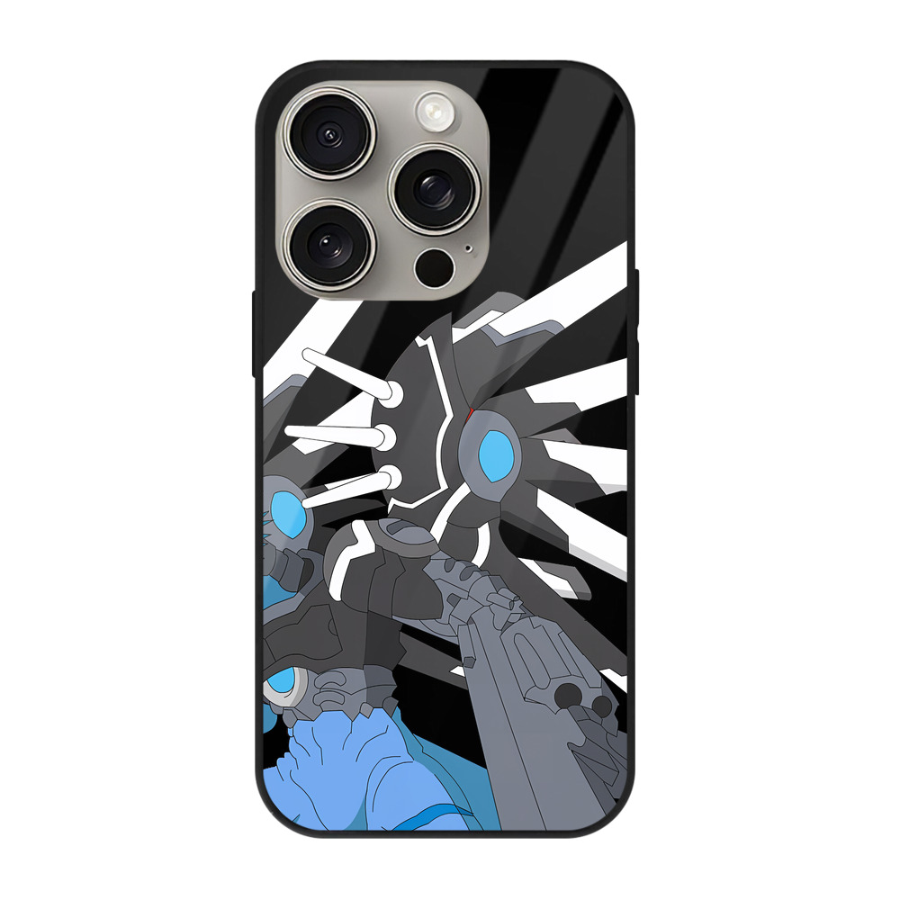 （画像用） Digimon デジタルモンスター/デジモン 【iPhone15Pro対応】スマホケース 耐衝撃＆黄変防止 背面ガラス