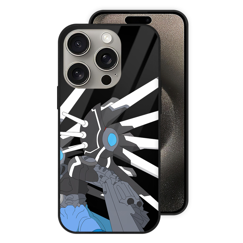 （画像用） Digimon デジタルモンスター/デジモン 【iPhone15Pro対応】スマホケース 耐衝撃＆黄変防止 背面ガラス
