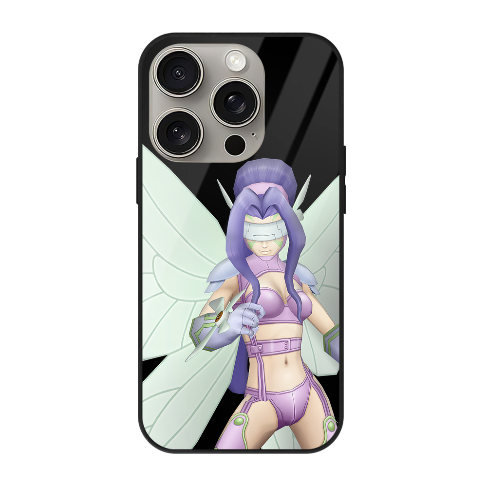 （画像用） Digimon デジタルモンスター/デジモン 【iPhone15Pro対応】スマホケース 耐衝撃＆黄変防止 背面ガラス