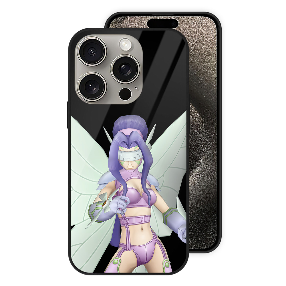 （画像用） Digimon デジタルモンスター/デジモン 【iPhone15Pro対応】スマホケース 耐衝撃＆黄変防止 背面ガラス
