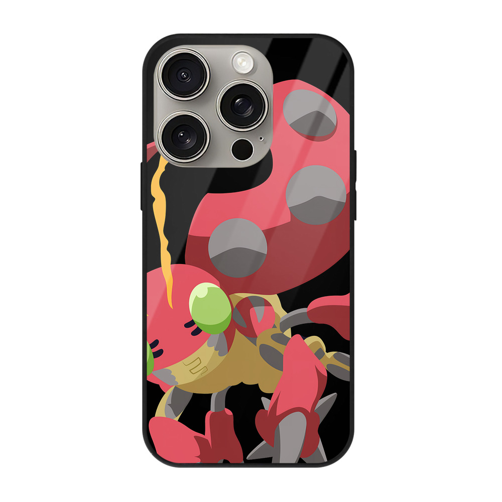 （画像用） Digimon デジタルモンスター/デジモン 【iPhone15Pro対応】スマホケース 耐衝撃＆黄変防止 背面ガラス