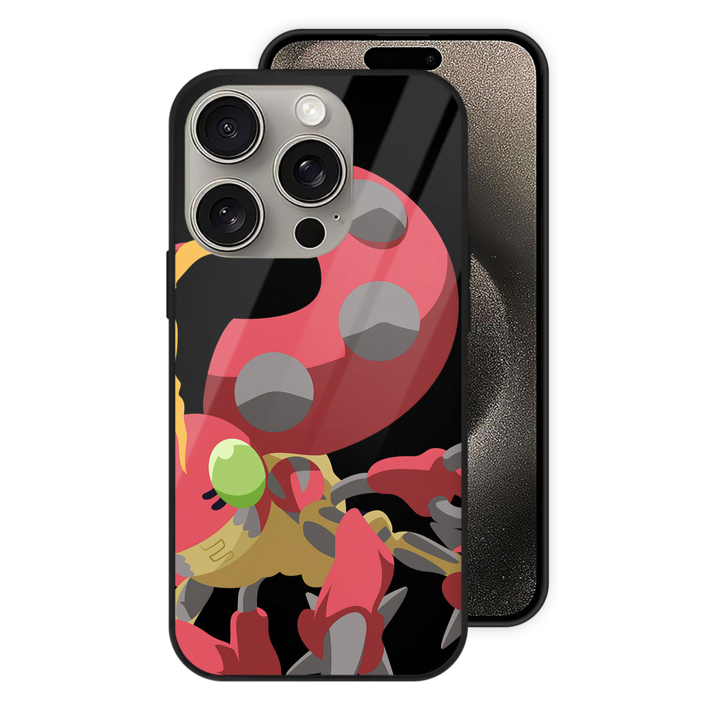 （画像用） Digimon デジタルモンスター/デジモン 【iPhone15Pro対応】スマホケース 耐衝撃＆黄変防止 背面ガラス