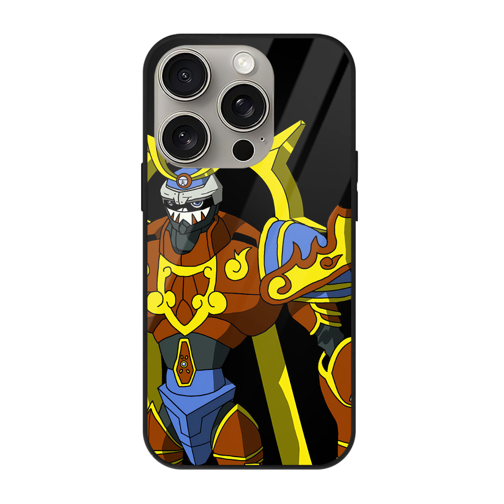 （画像用） Digimon デジタルモンスター/デジモン 【iPhone15Pro対応】スマホケース 耐衝撃＆黄変防止 背面ガラス