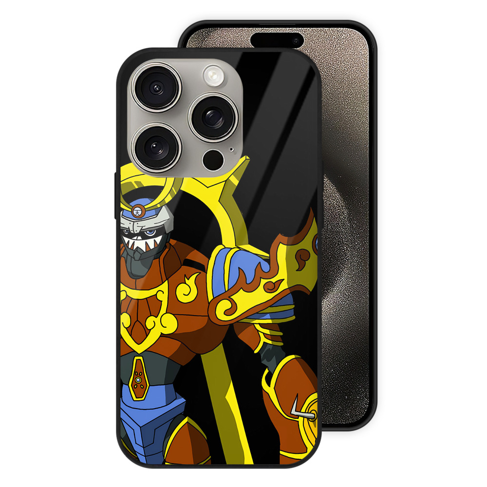 （画像用） Digimon デジタルモンスター/デジモン 【iPhone15Pro対応】スマホケース 耐衝撃＆黄変防止 背面ガラス