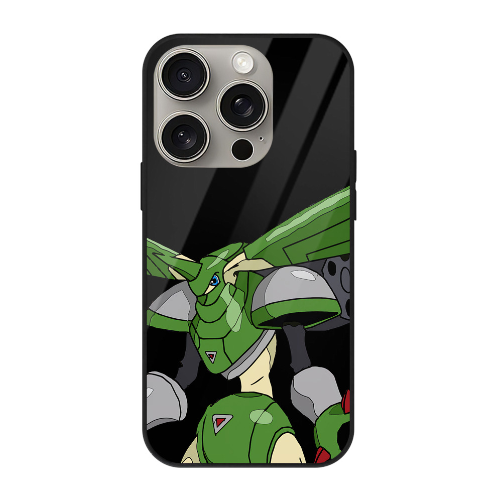 （画像用） Digimon デジタルモンスター/デジモン 【iPhone15Pro対応】スマホケース 耐衝撃＆黄変防止 背面ガラス