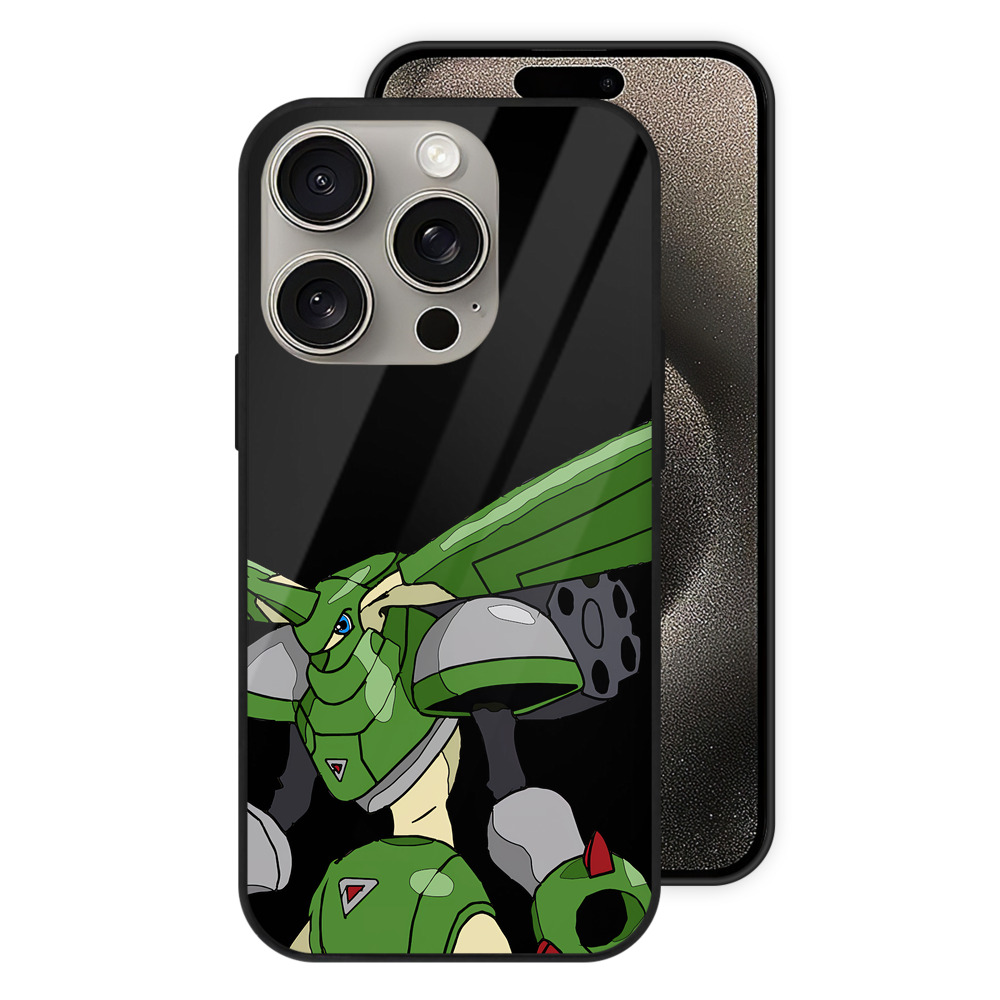 （画像用） Digimon デジタルモンスター/デジモン 【iPhone15Pro対応】スマホケース 耐衝撃＆黄変防止 背面ガラス
