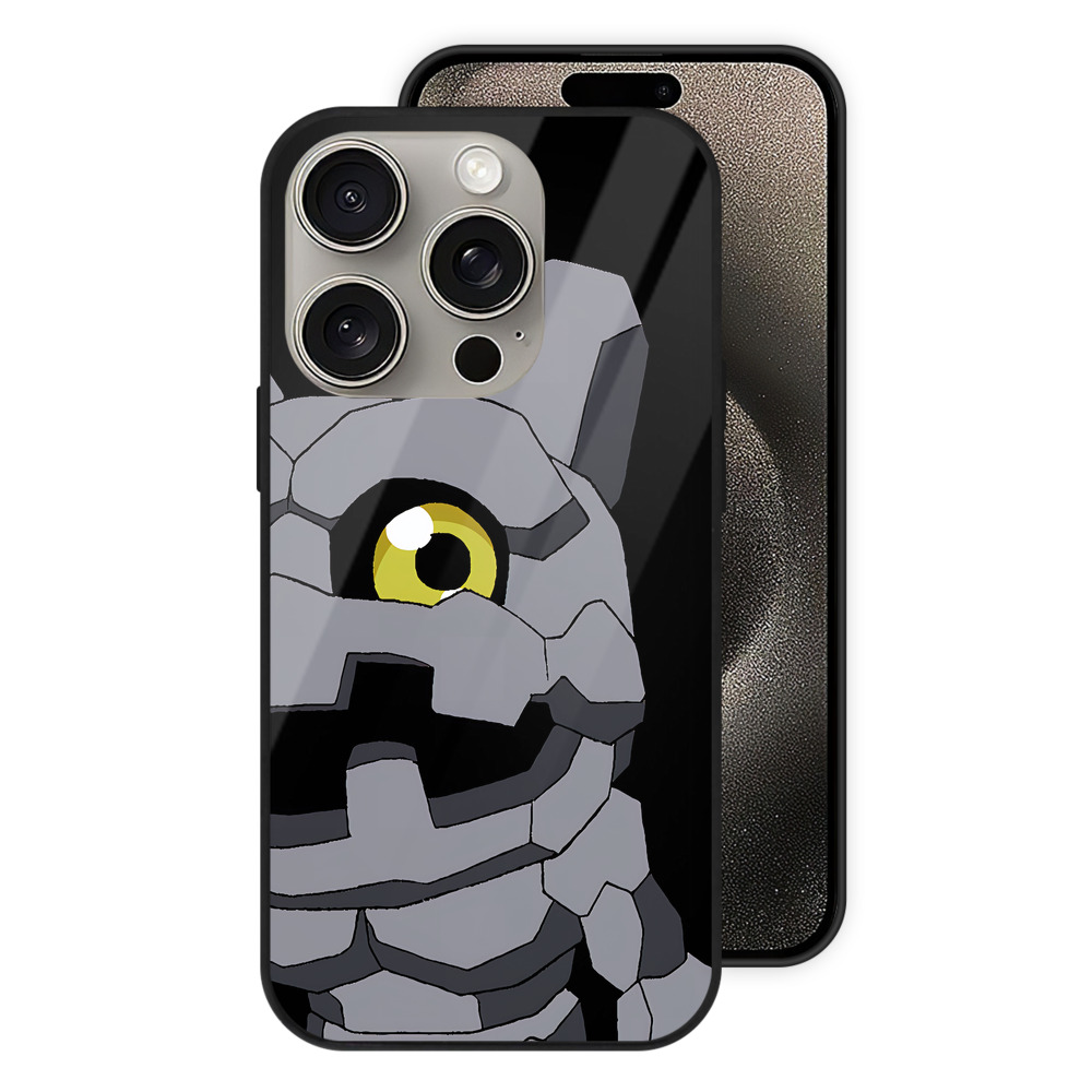 （画像用） Digimon デジタルモンスター/デジモン 【iPhone15Pro対応】スマホケース 耐衝撃＆黄変防止 背面ガラス