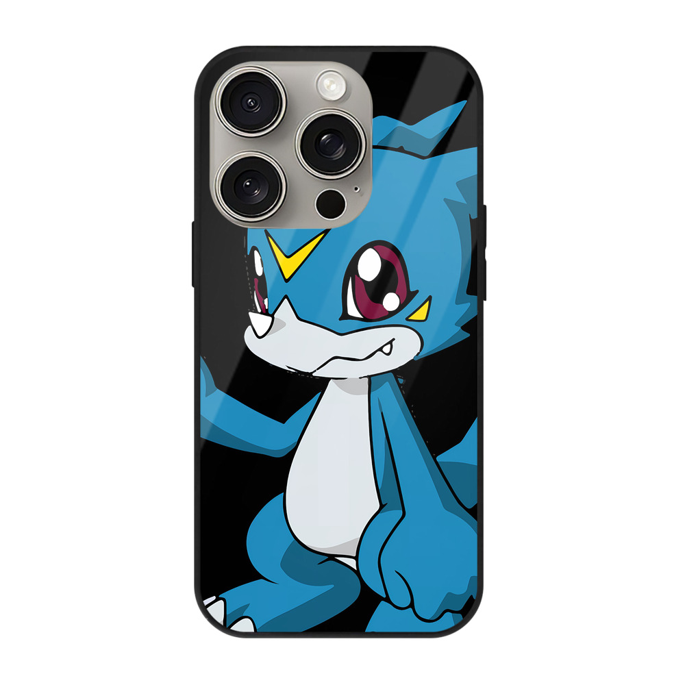 （画像用） Digimon デジタルモンスター/デジモン 【iPhone15Pro対応】スマホケース 耐衝撃＆黄変防止 背面ガラス