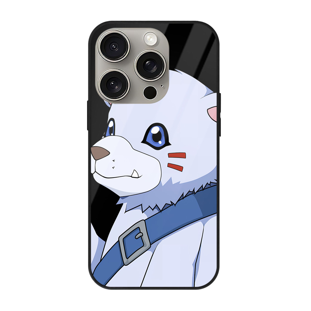 （画像用） Digimon デジタルモンスター/デジモン 【iPhone15Pro対応】スマホケース 耐衝撃＆黄変防止 背面ガラス