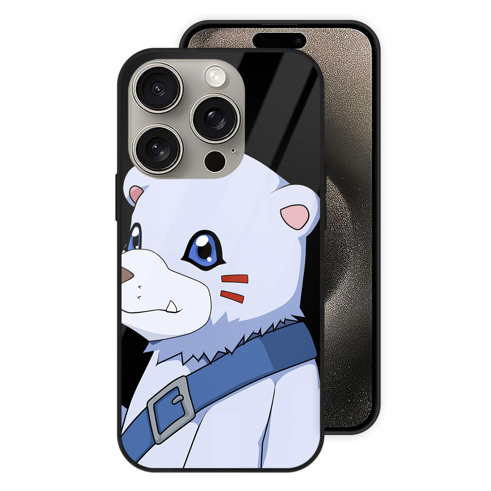 （画像用） Digimon デジタルモンスター/デジモン 【iPhone15Pro対応】スマホケース 耐衝撃＆黄変防止 背面ガラス