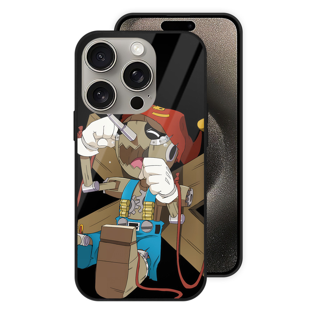 （画像用） Digimon デジタルモンスター/デジモン 【iPhone15Pro対応】スマホケース 耐衝撃＆黄変防止 背面ガラス