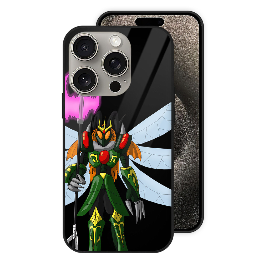 （画像用） Digimon デジタルモンスター/デジモン 【iPhone15Pro対応】スマホケース 耐衝撃＆黄変防止 背面ガラス