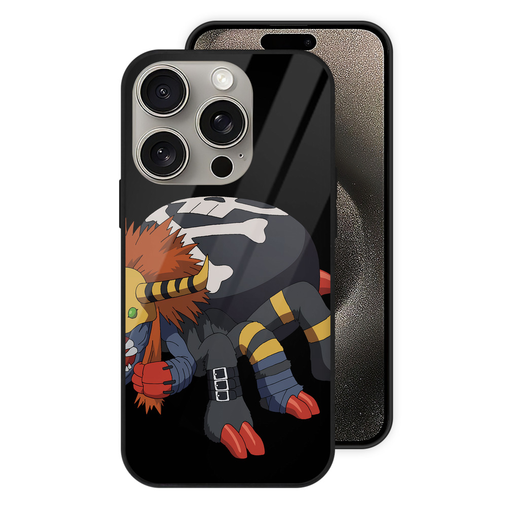 （画像用） Digimon デジタルモンスター/デジモン 【iPhone15Pro対応】スマホケース 耐衝撃＆黄変防止 背面ガラス