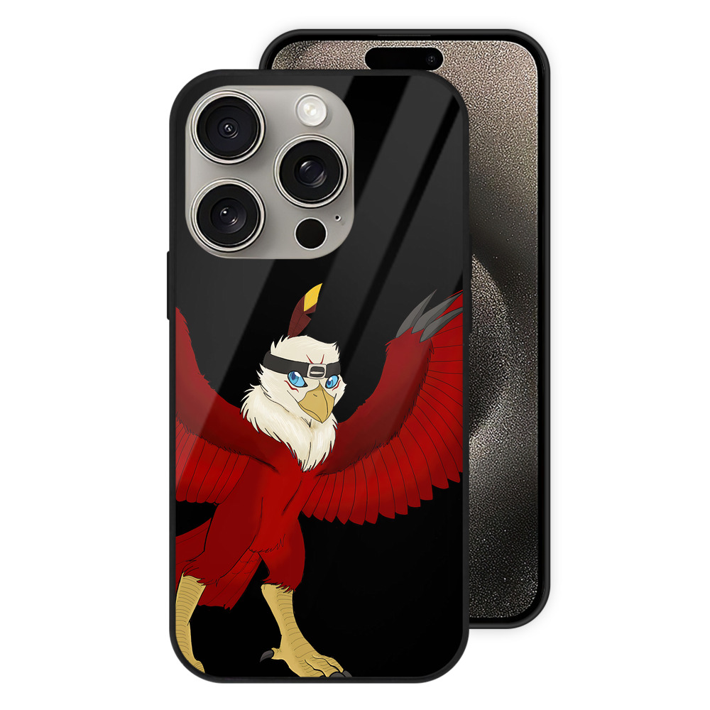 （画像用） Digimon デジタルモンスター/デジモン 【iPhone15Pro対応】スマホケース 耐衝撃＆黄変防止 背面ガラス