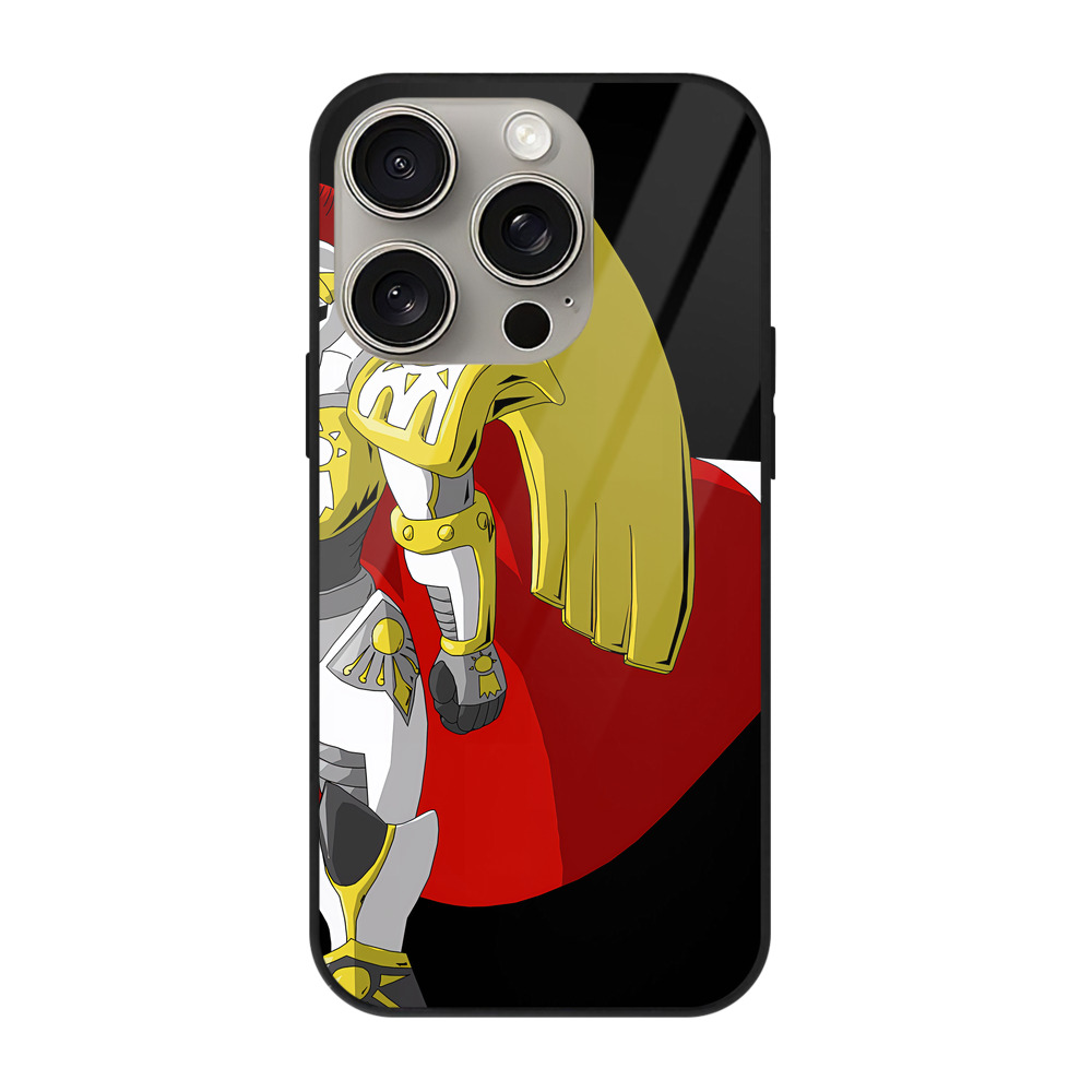 （画像用） Digimon デジタルモンスター/デジモン 【iPhone15Pro対応】スマホケース 耐衝撃＆黄変防止 背面ガラス