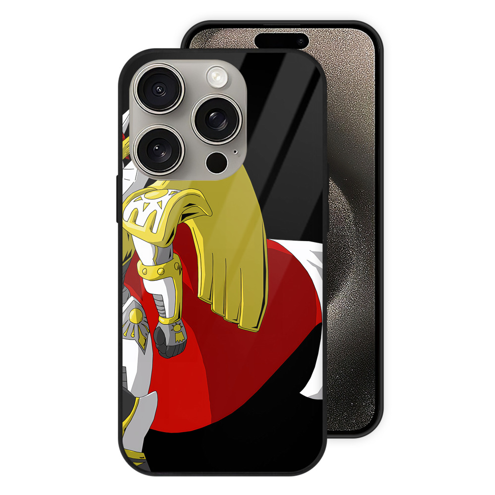 （画像用） Digimon デジタルモンスター/デジモン 【iPhone15Pro対応】スマホケース 耐衝撃＆黄変防止 背面ガラス