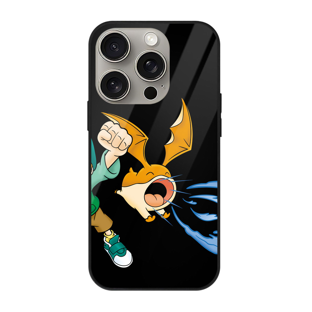 （画像用） Digimon デジタルモンスター/デジモン 【iPhone15Pro対応】スマホケース 耐衝撃＆黄変防止 背面ガラス