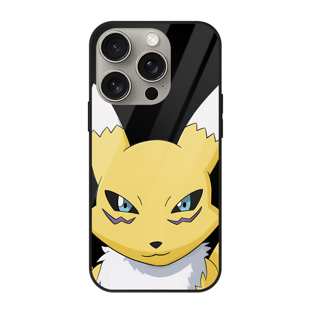 （画像用） Digimon デジタルモンスター/デジモン 【iPhone15Pro対応】スマホケース 耐衝撃＆黄変防止 背面ガラス