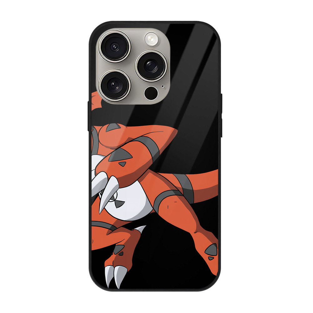 （画像用） Digimon デジタルモンスター/デジモン 【iPhone15Pro対応】スマホケース 耐衝撃＆黄変防止 背面ガラス