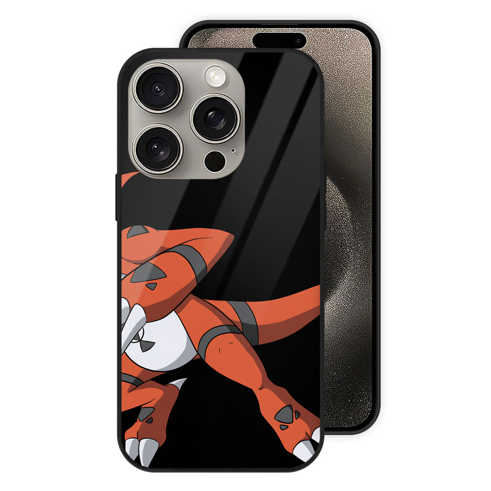 （画像用） Digimon デジタルモンスター/デジモン 【iPhone15Pro対応】スマホケース 耐衝撃＆黄変防止 背面ガラス