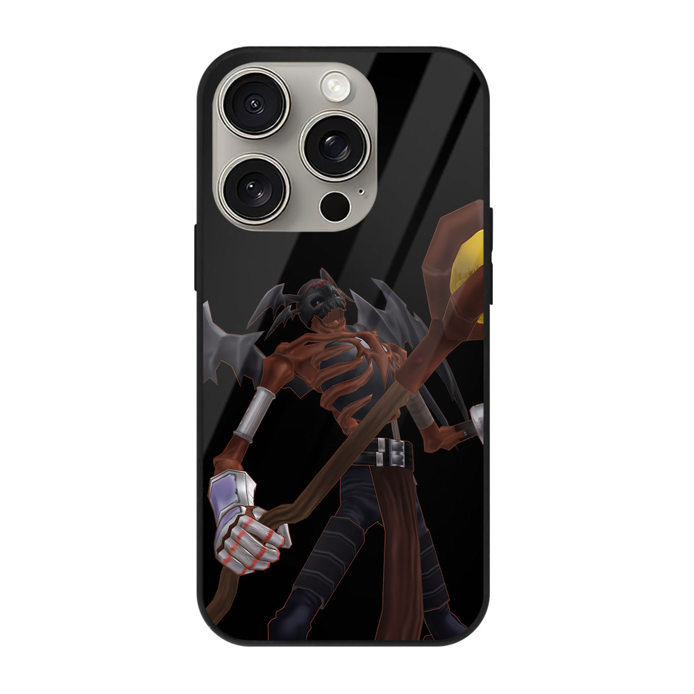 （画像用） Digimon デジタルモンスター/デジモン 【iPhone15Pro対応】スマホケース 耐衝撃＆黄変防止 背面ガラス