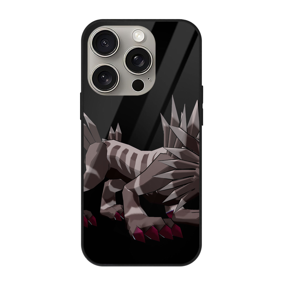 （画像用） Digimon デジタルモンスター/デジモン 【iPhone15Pro対応】スマホケース 耐衝撃＆黄変防止 背面ガラス