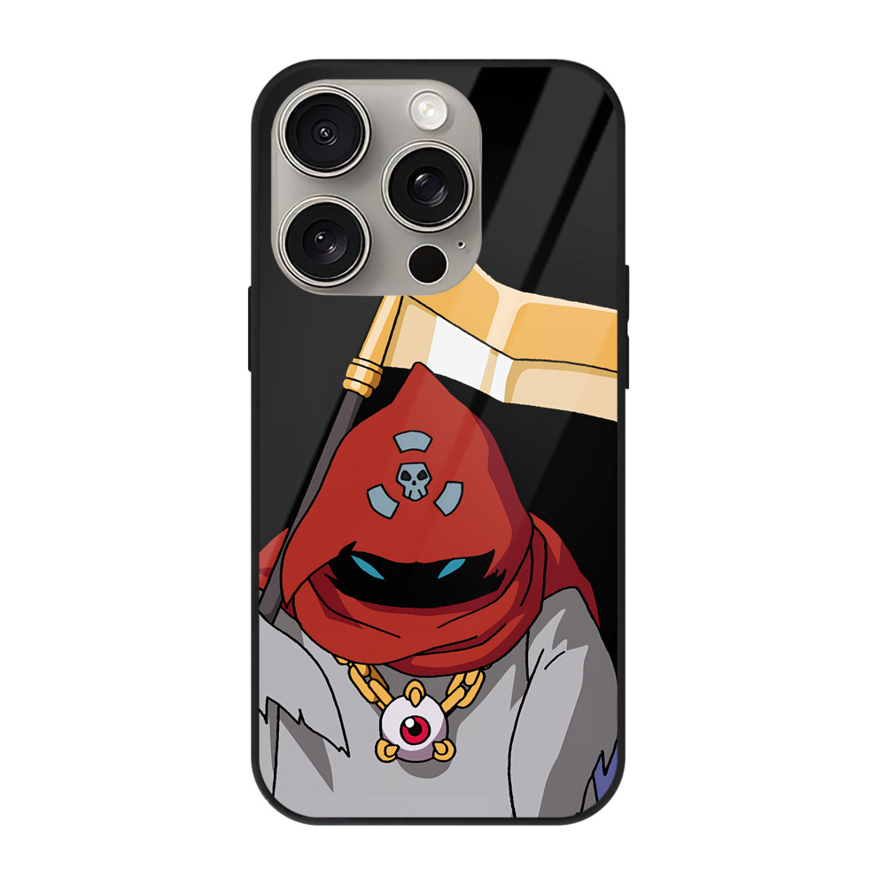 （画像用） Digimon デジタルモンスター/デジモン 【iPhone15Pro対応】スマホケース 耐衝撃＆黄変防止 背面ガラス