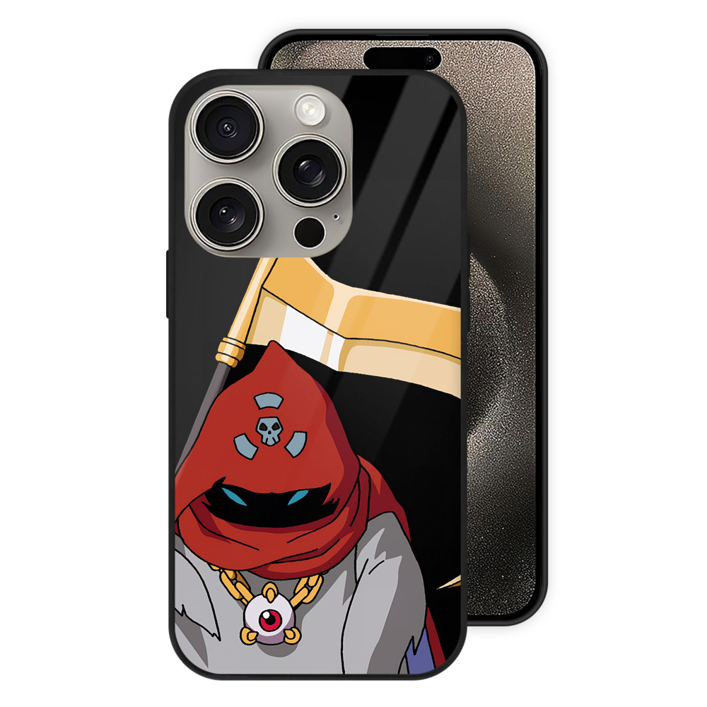 （画像用） Digimon デジタルモンスター/デジモン 【iPhone15Pro対応】スマホケース 耐衝撃＆黄変防止 背面ガラス