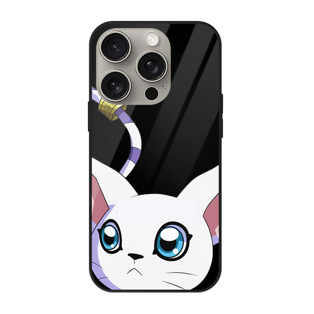 （画像用） Digimon デジタルモンスター/デジモン 【iPhone15Pro対応】スマホケース 耐衝撃＆黄変防止 背面ガラス