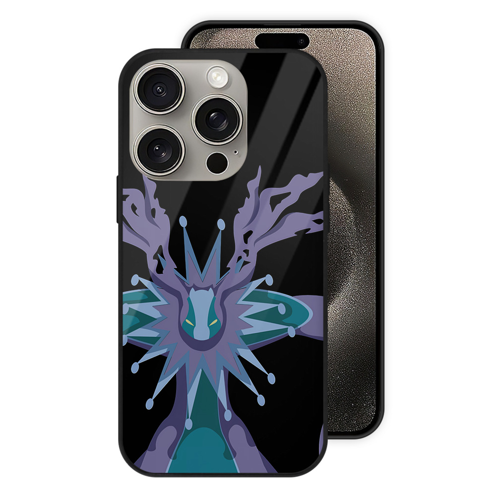 （画像用） Digimon デジタルモンスター/デジモン 【iPhone15Pro対応】スマホケース 耐衝撃＆黄変防止 背面ガラス