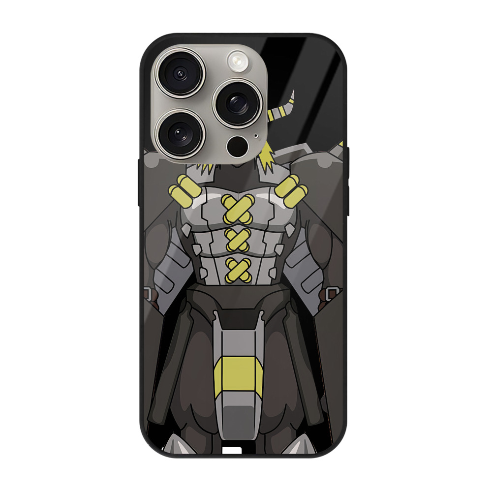 （画像用） Digimon デジタルモンスター/デジモン 【iPhone15Pro対応】スマホケース 耐衝撃＆黄変防止 背面ガラス
