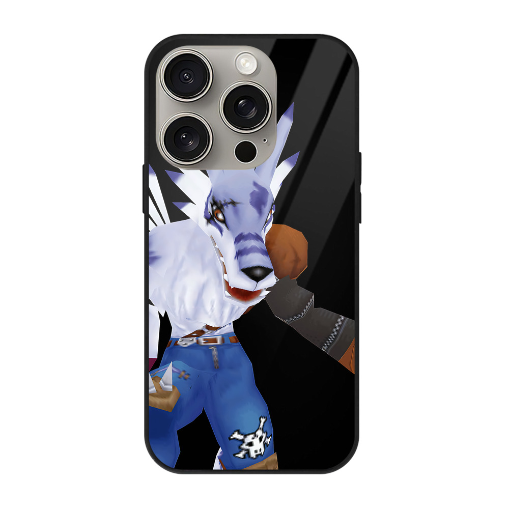 （画像用） Digimon デジタルモンスター/デジモン 【iPhone15Pro対応】スマホケース 耐衝撃＆黄変防止 背面ガラス