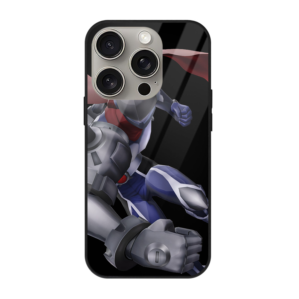 （画像用） Digimon デジタルモンスター/デジモン 【iPhone15Pro対応】スマホケース 耐衝撃＆黄変防止 背面ガラス