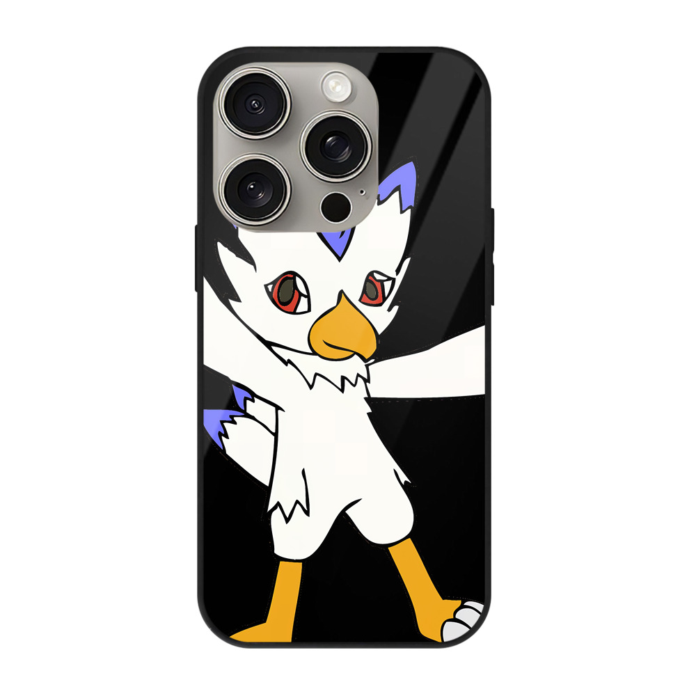 （画像用） Digimon デジタルモンスター/デジモン 【iPhone15Pro対応】スマホケース 耐衝撃＆黄変防止 背面ガラス