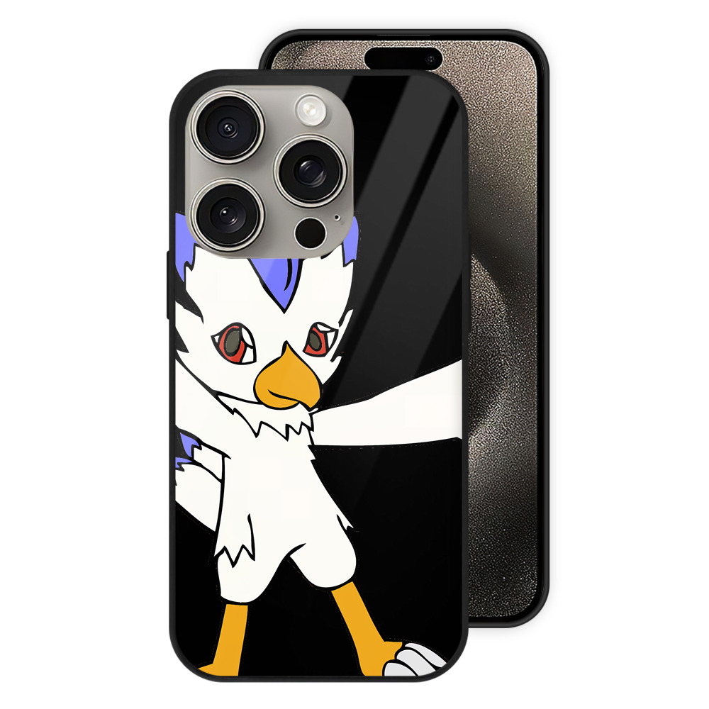 （画像用） Digimon デジタルモンスター/デジモン 【iPhone15Pro対応】スマホケース 耐衝撃＆黄変防止 背面ガラス