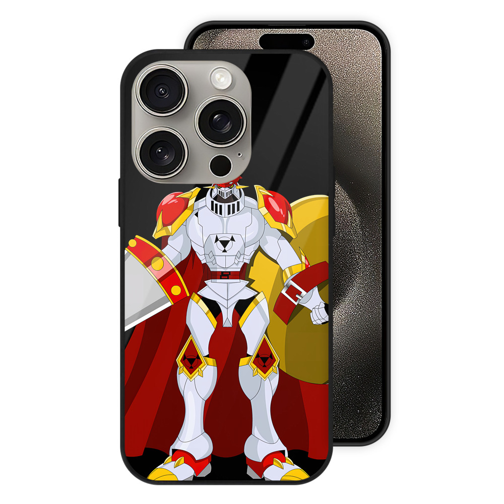 （画像用） Digimon デジタルモンスター/デジモン 【iPhone15Pro対応】スマホケース 耐衝撃＆黄変防止 背面ガラス